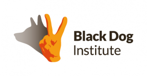 Black Dog Institute logo and website link