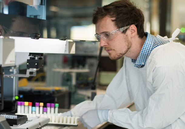 Working in the lab at the NSW Statewide Biobank