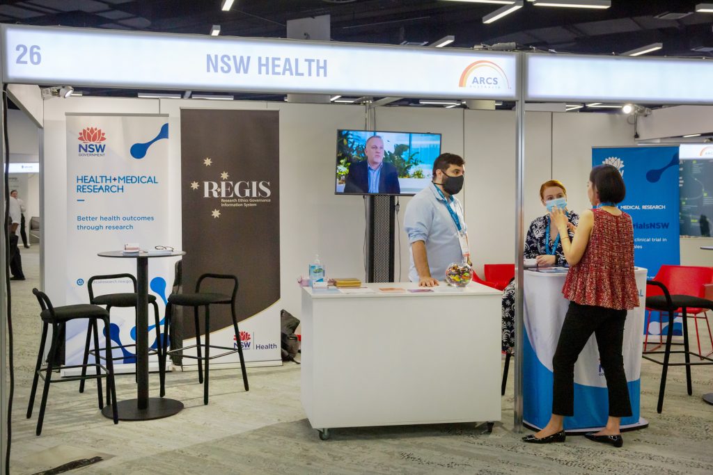 Office for Health and Medical Research booth